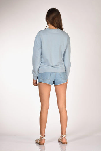 Saint Barth Felpa Sturdust Azzurro Donna - 5