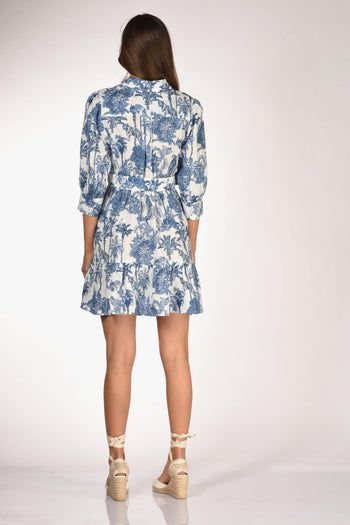 Saint Barth Abito Daisi Bianco/blu Donna - 5