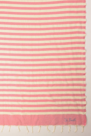 Saint Barth Telo Mare Foutas Rosa/bianco Donna - 2