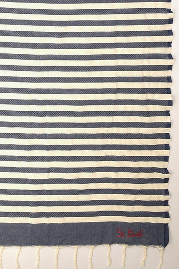 Saint Barth Telo Mare Foutas Blu/bianco Donna - 2