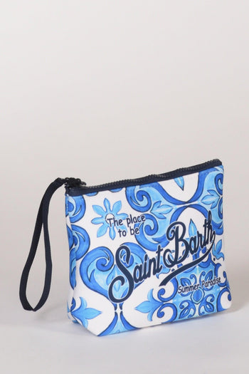 Saint Barth Pochette Aline Bianco/azzurro/blu Donna - 3