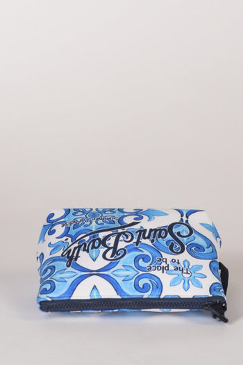 Saint Barth Pochette Aline Bianco/azzurro/blu Donna - 5