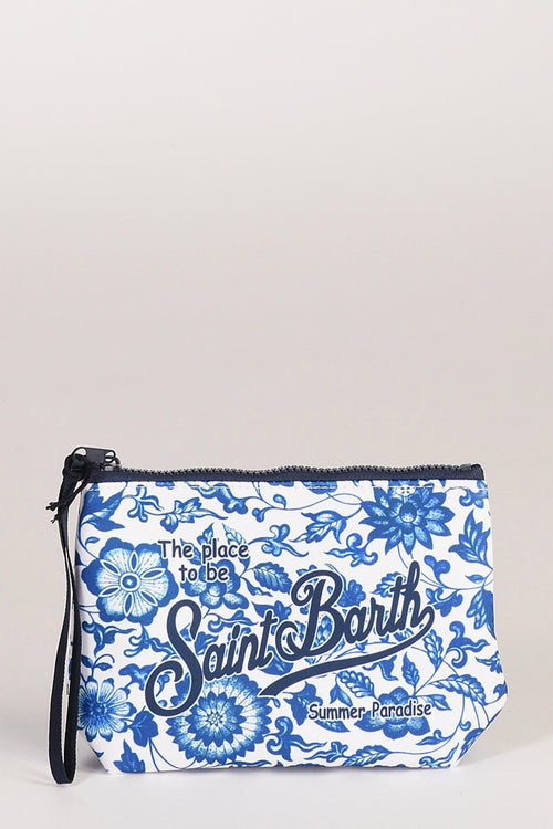 Saint Barth Pochette Aline Bianco/blu Donna