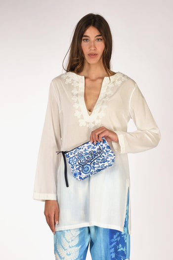 Saint Barth Pochette Aline Bianco/blu Donna - 2