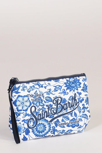 Saint Barth Pochette Aline Bianco/blu Donna - 3