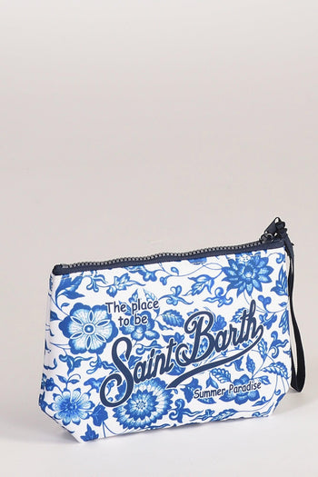 Saint Barth Pochette Aline Bianco/blu Donna - 4