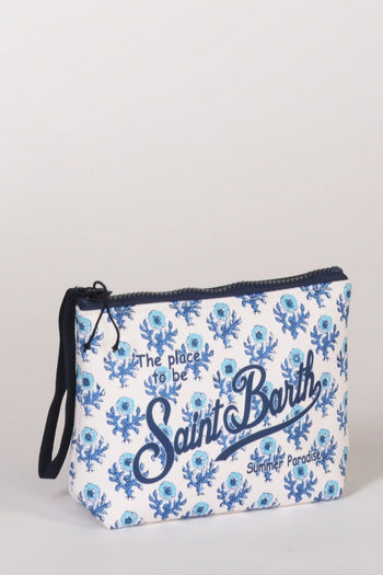 Saint Barth Pochette Aline Bianco/azzurro/blu Donna - 3