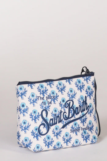 Saint Barth Pochette Aline Bianco/azzurro/blu Donna - 4