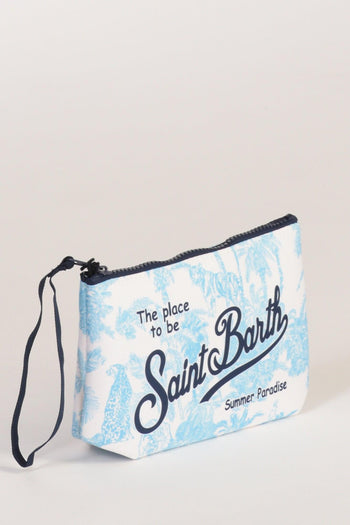 Saint Barth Pochette Aline Bianco/azzurro Donna - 2