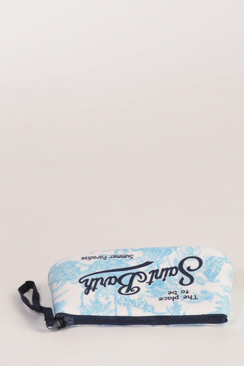 Saint Barth Pochette Aline Bianco/azzurro Donna - 4