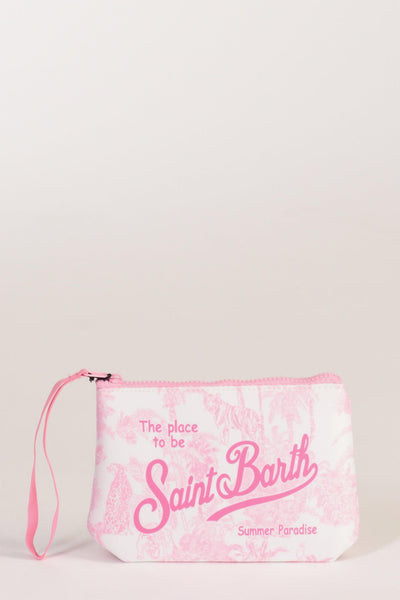 Saint Barth Pochette Aline Bianco/rosa Donna