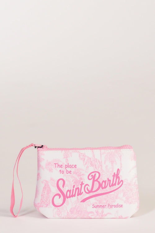 Saint Barth Pochette Aline Bianco/rosa Donna