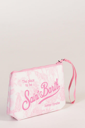 Saint Barth Pochette Aline Bianco/rosa Donna - 3