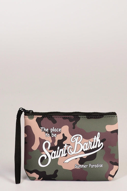 Saint Barth Pochette Aline Verde/marrone Donna