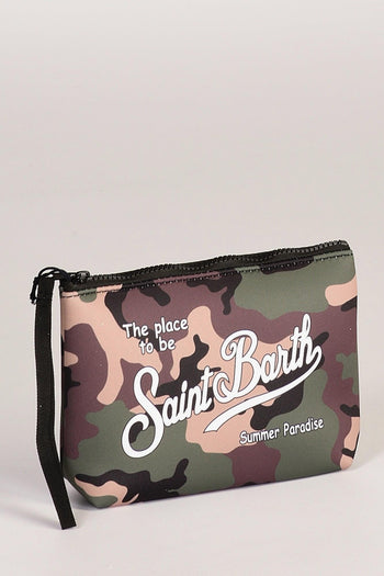 Saint Barth Pochette Aline Verde/marrone Donna - 3