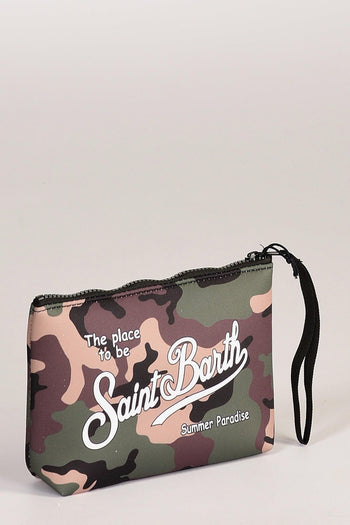 Saint Barth Pochette Aline Verde/marrone Donna - 4