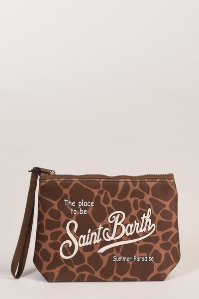 Saint Barth Pochette Aline Marrone Chiaro/marrone Scuro Donna