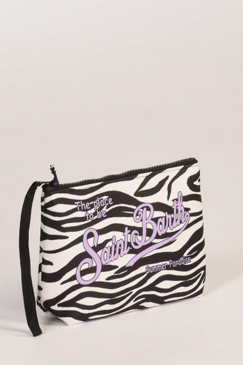 Saint Barth Pochette Aline Bianco/nero Donna - 2