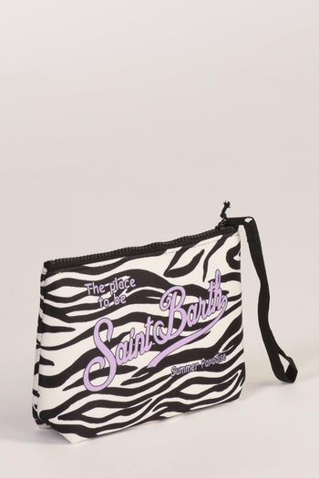 Saint Barth Pochette Aline Bianco/nero Donna - 3