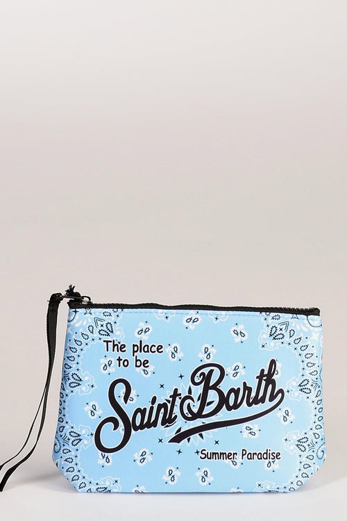 Saint Barth Pochette Aline Azzurro Donna