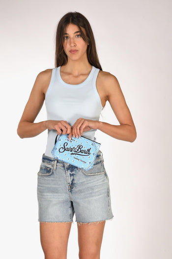 Saint Barth Pochette Aline Azzurro Donna - 2
