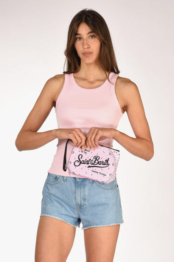 Saint Barth Pochette Aline Rosa/bianco Donna - 2