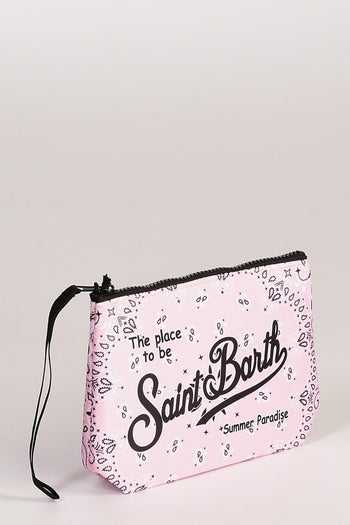 Saint Barth Pochette Aline Rosa/bianco Donna - 3