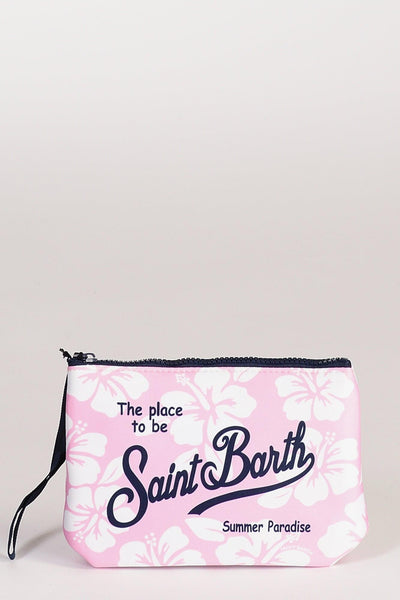 Saint Barth Pochette Aline Rosa/bianco Donna
