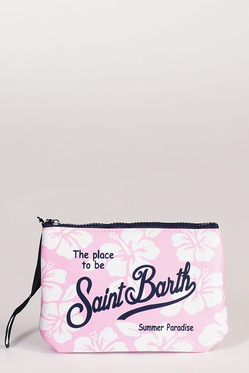 Saint Barth Pochette Aline Rosa/bianco Donna