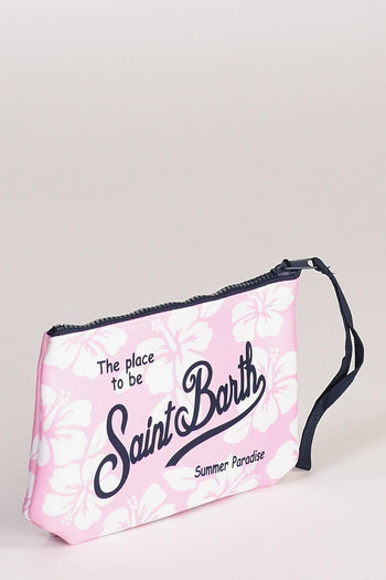 Saint Barth Pochette Aline Rosa/bianco Donna - 4