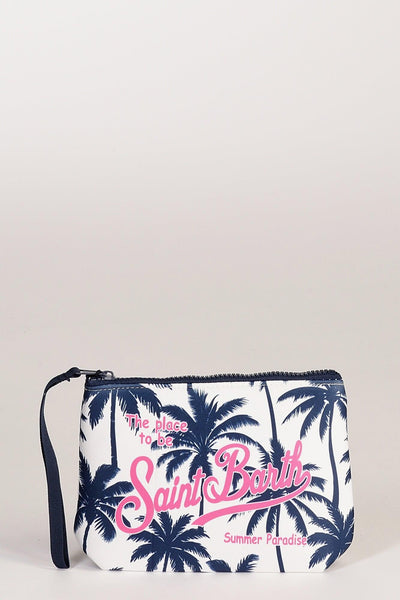 Saint Barth Pochette Aline Bianco/blu Donna