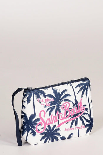 Saint Barth Pochette Aline Bianco/blu Donna - 3