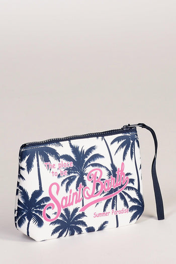 Saint Barth Pochette Aline Bianco/blu Donna - 4