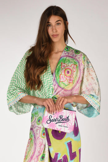 Saint Barth Pochette Aline Bianco/rosa Donna - 2