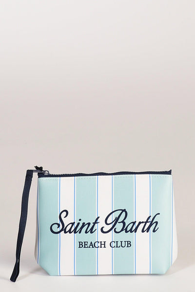 Saint Barth Pochette Aline Bianco/verde/azzurro Donna