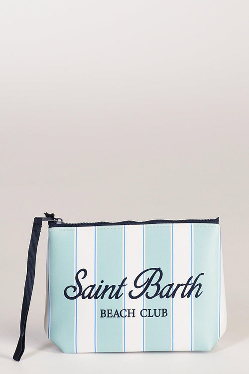 Saint Barth Pochette Aline Bianco/verde/azzurro Donna