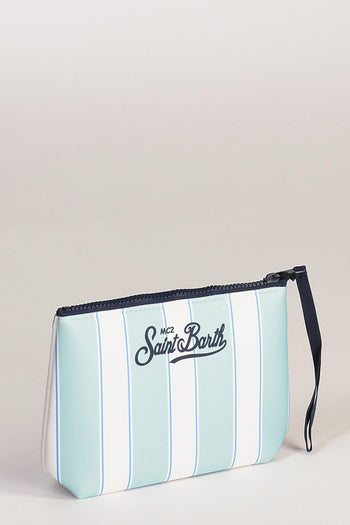 Saint Barth Pochette Aline Bianco/verde/azzurro Donna - 4