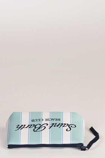 Saint Barth Pochette Aline Bianco/verde/azzurro Donna - 5
