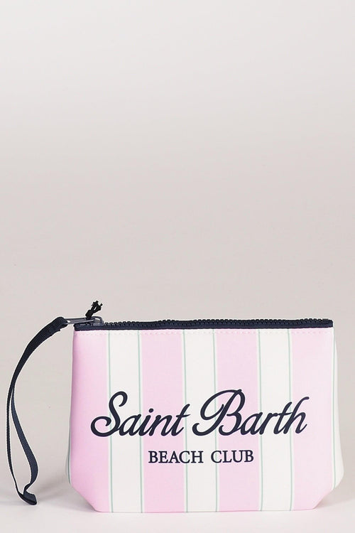 Saint Barth Pochette Aline Rosa/verde/bianco Donna