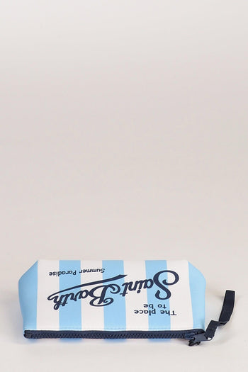 Saint Barth Pochette Aline Bianco/azzurro Donna - 5