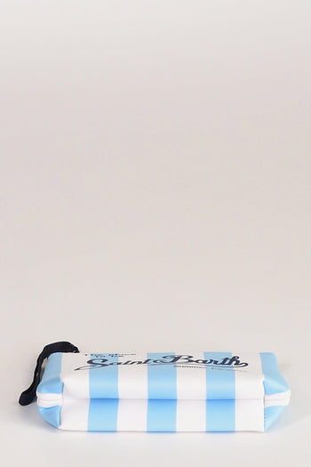 Saint Barth Pochette Aline Bianco/azzurro Donna - 6