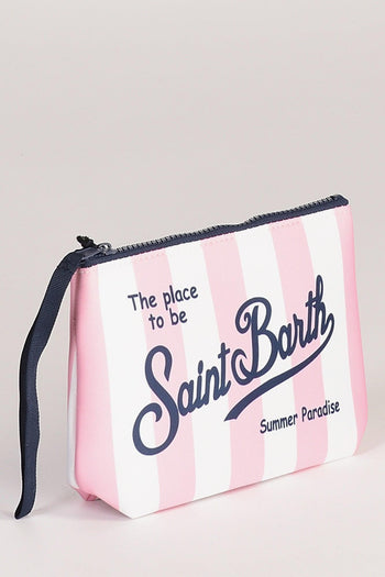 Saint Barth Pochette Aline Rosa/bianco Donna - 3