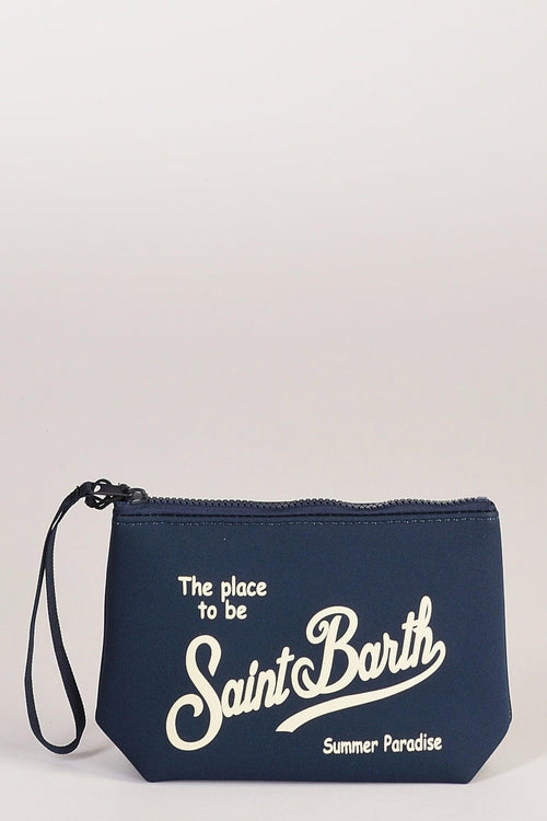 Saint Barth Pochette Aline Blu Donna