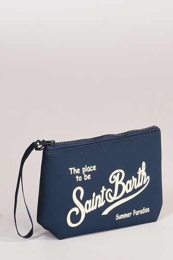 Saint Barth Pochette Aline Blu Donna - 3