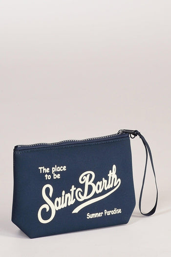 Saint Barth Pochette Aline Blu Donna - 4
