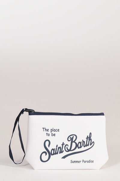 Saint Barth Pochette Aline Bianco/blu Donna