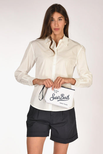 Saint Barth Pochette Aline Bianco/blu Donna - 2