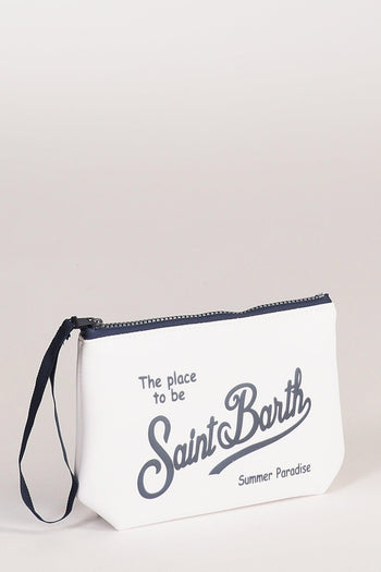 Saint Barth Pochette Aline Bianco/blu Donna - 3