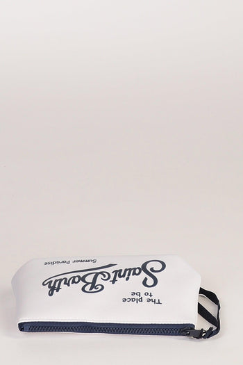 Saint Barth Pochette Aline Bianco/blu Donna - 5