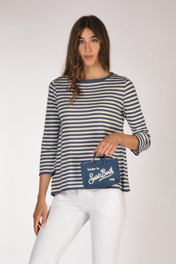 Saint Barth Phone Bag Blu Donna - 2